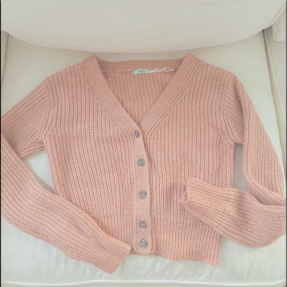 Pink cardigan urban outfitters kimchi blue